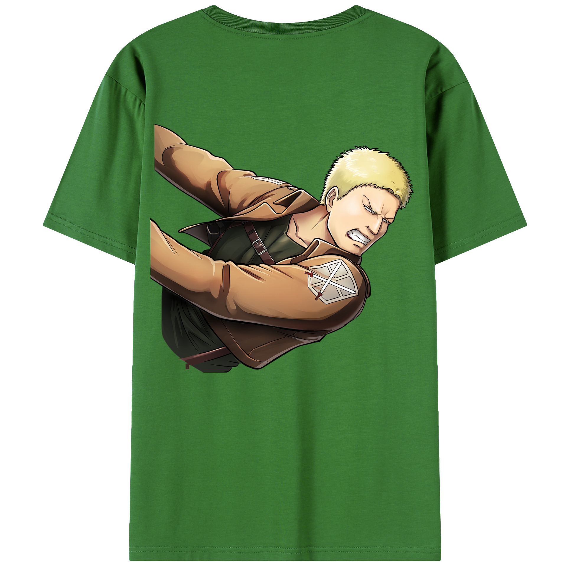 （画像用） 進撃の巨人 ライナー・ブラウン Attack on Titan Reiner Braun レディース半袖Tシャツ(バックプリント)